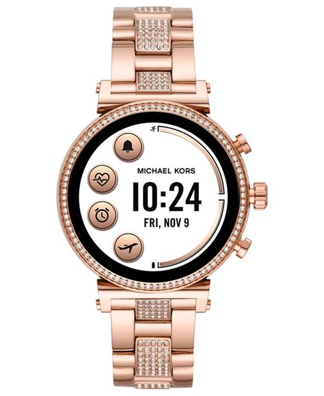 Michael Kors Rose Gold Tone Stainless Steel Access Sofie Heart 